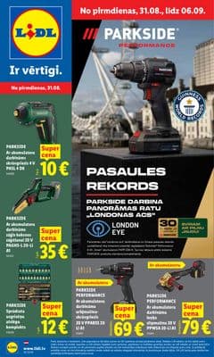 Lidl: Piedāvājumi no 31.08.